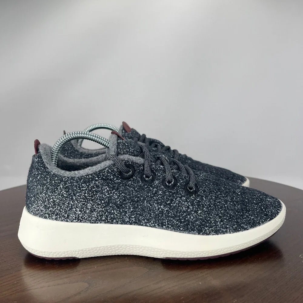 Allbirds‎ Wool Runners Mizzle Shoes Women's 7 Gray Comfort Low Sneakers 1019 NV1